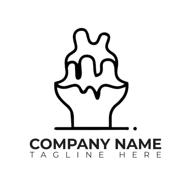 a white logo for company name quot company quot on a white background