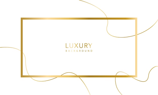 White luxury abstract background with golden lines and shadows premium vector illustration