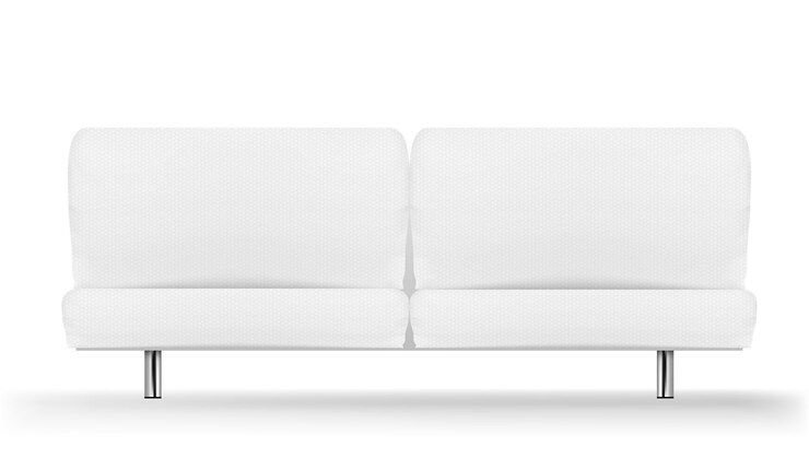 Vector white luxury leather sofa for reception or lounge