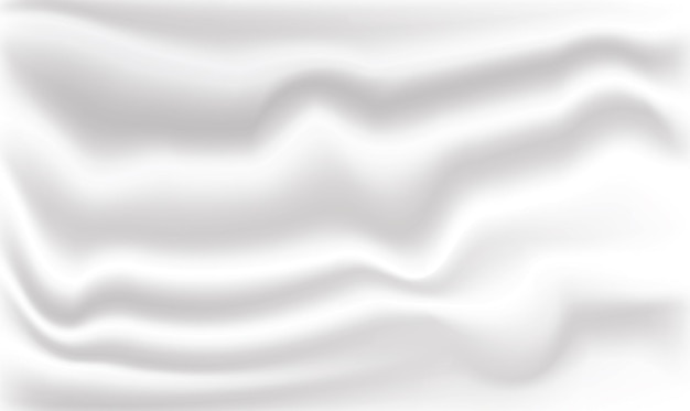 White luxury wavy fabric background with copy space 3d render