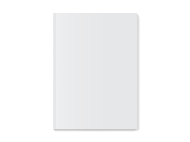 White magazine cover mockup