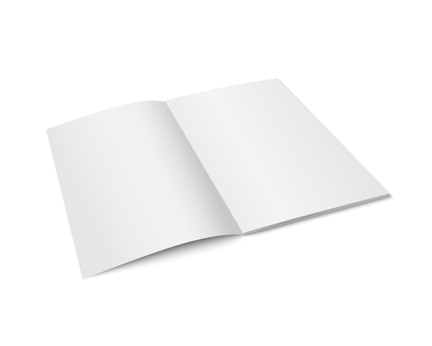 Vector white magazine isolated.