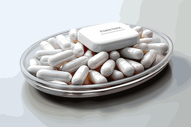 White medicine capsules