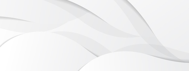 white modern fluid background composition with waves and shadows