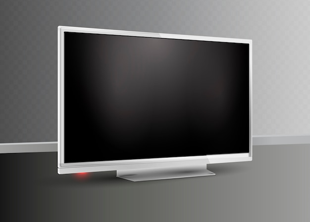 Display del monitor bianco. tv.