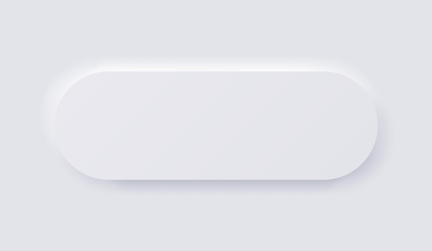 white neumorphism soft ui design for web design, application ui and more, blank button, vector.