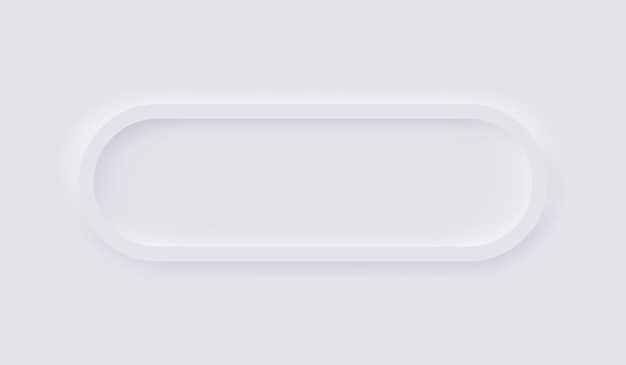 white neumorphism soft ui design for web design, application ui and more, blank button, vector.