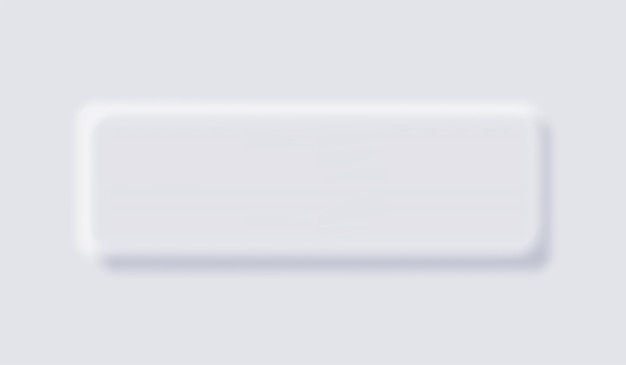 White neumorphism soft ui design for web design, application ui and more, blank button, vector.
