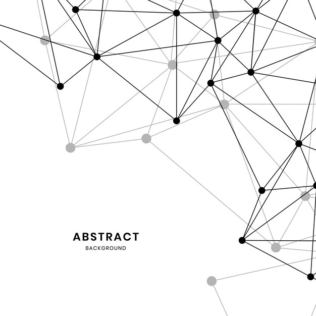 Illustrazione di rete neurale bianca