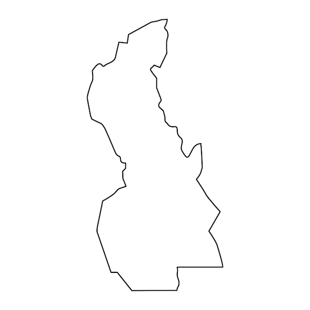 White Nile State map administrative division of Sudan Vector illustration