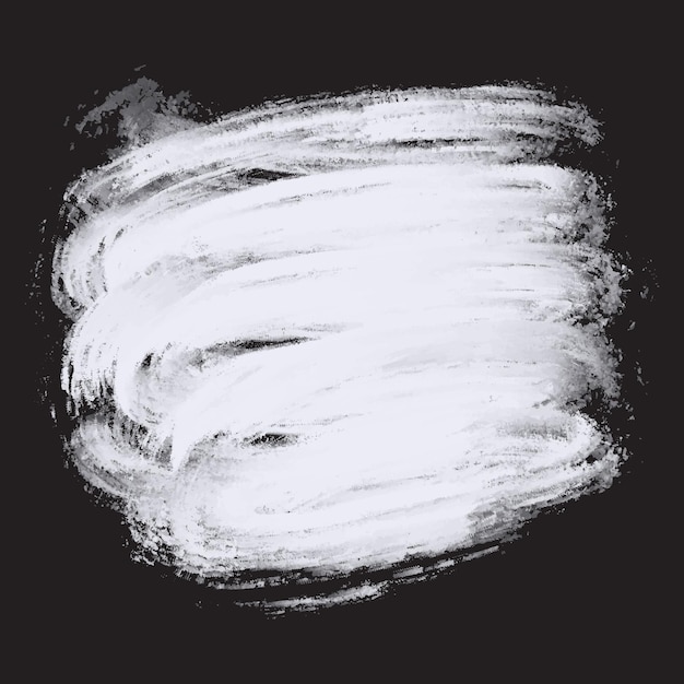 Белая масляная акриловая краска на черном фоне белая художественная кисть текстура краски для продажи баннер и векторный иллюстратор визитных карточек