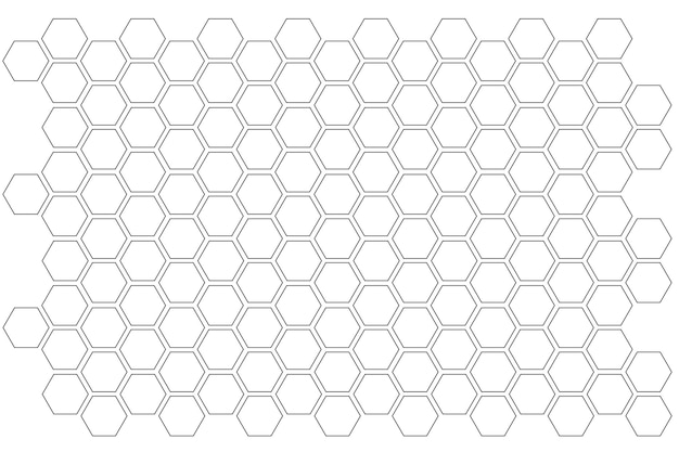 ベクトル 白または黒の六角形のパターンの背景デザイン イラスト ベクター eps