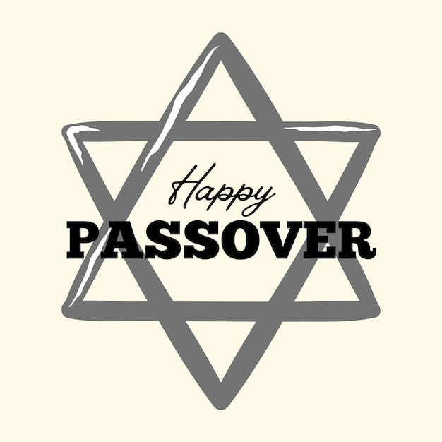 Vector white orange modern happy passover template design