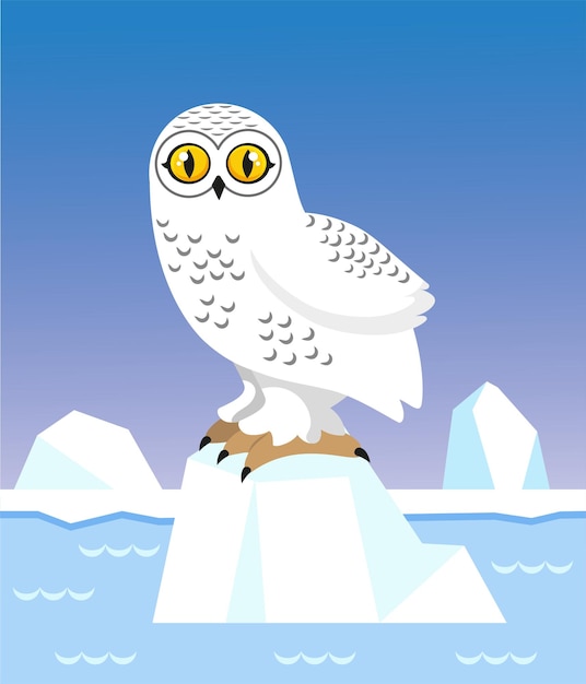 Vector white owl2