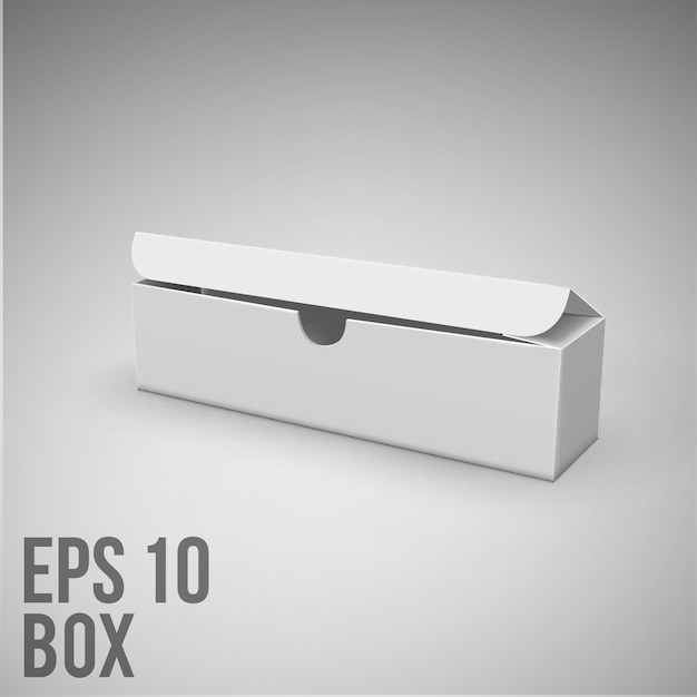 벡터 화이트 패키지 box.mockup