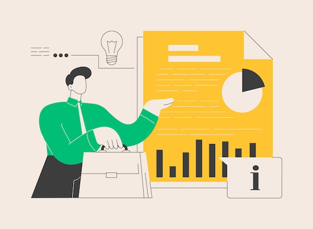 White paper abstract concept vector illustratie