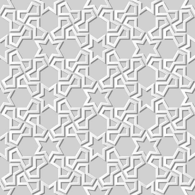  white paper art  geometry cross pattern seamless background,  stylish decoration pattern background for web banner greeting card 