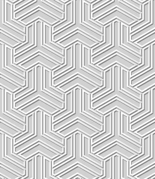 White paper art  geometry cross pattern seamless background,  stylish decoration pattern background for web banner greeting card