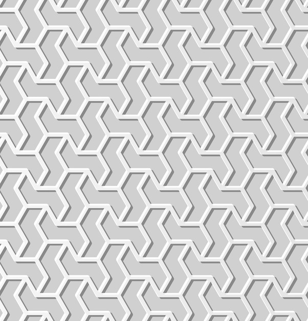 White paper art  geometry cross pattern seamless background,  stylish decoration pattern background for web banner greeting card