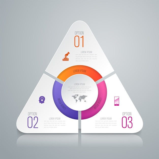 White paper infographic elements for the presentation