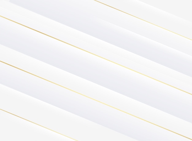 White paper stripes with golden line Luxury background