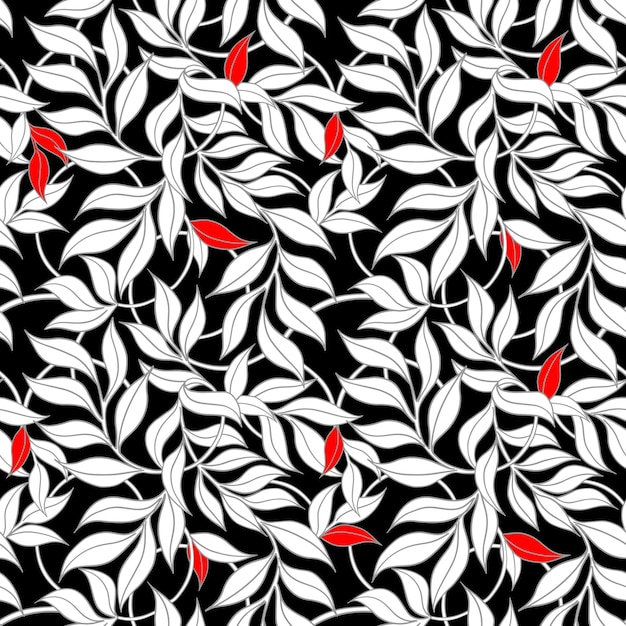 White patterns on a black background vector