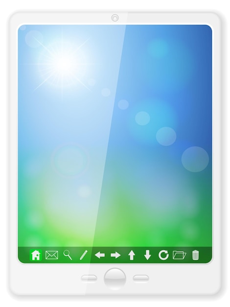 White pc tablet