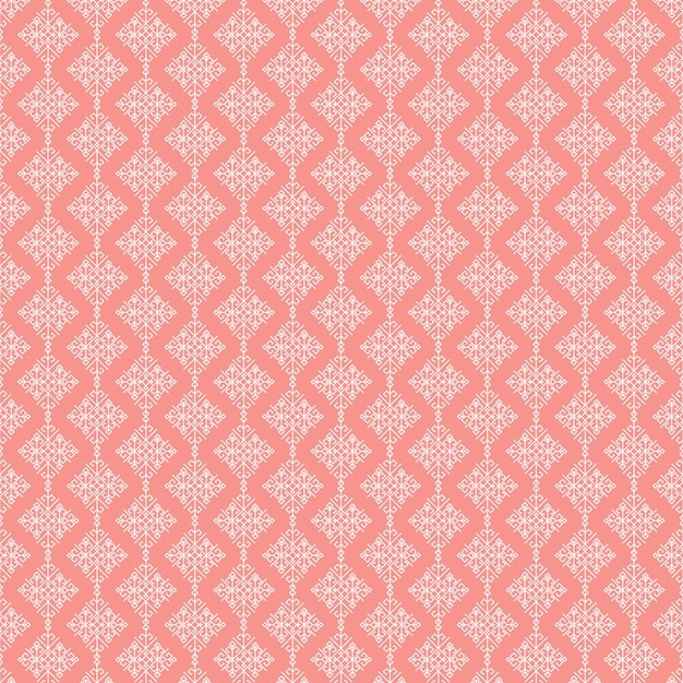 white and pink flower pattern Ethnic Abstract Seamless Pattern Design For Background