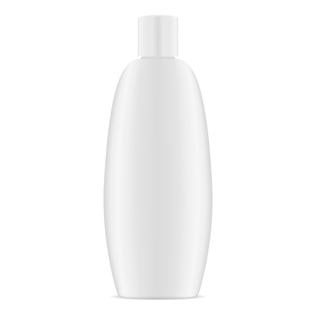 White Plastic Oval Cosmetic Container  