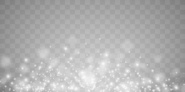 White png dust light Bokeh light lights effect background