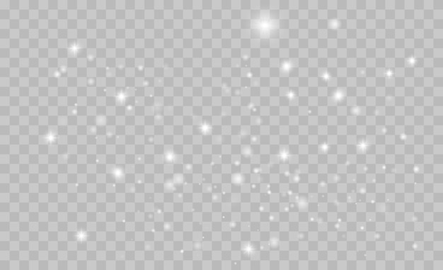 White png dust light Bokeh light lights effect background