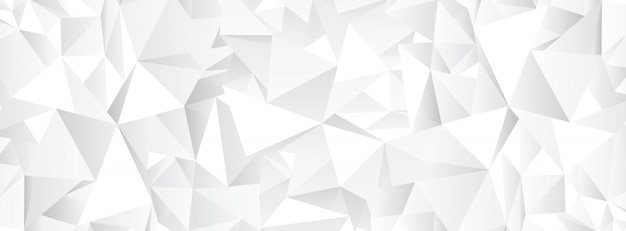 ベクトル 白い多角形の抽象的なモザイクの背景