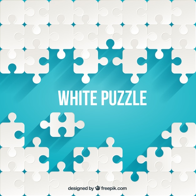 Vettore bianco puzzle