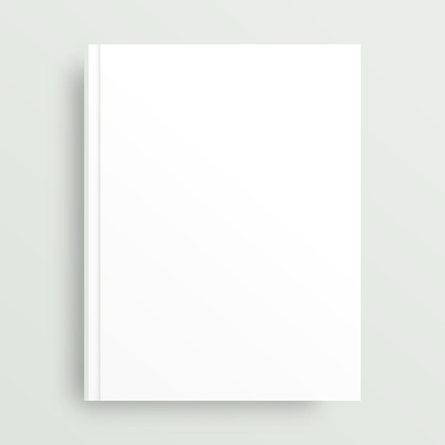 Vector white realistic blank on gray background mockup for the presentation