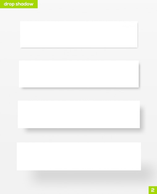 Белые прямоугольные баннеры с тенью - иллюстрации. Материал.