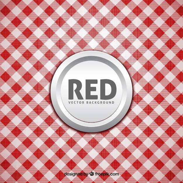 Vector white and red tablecloth background