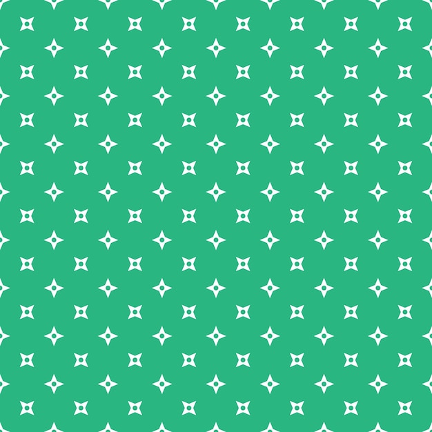 White Seamless Ninja Pattern On Green Background