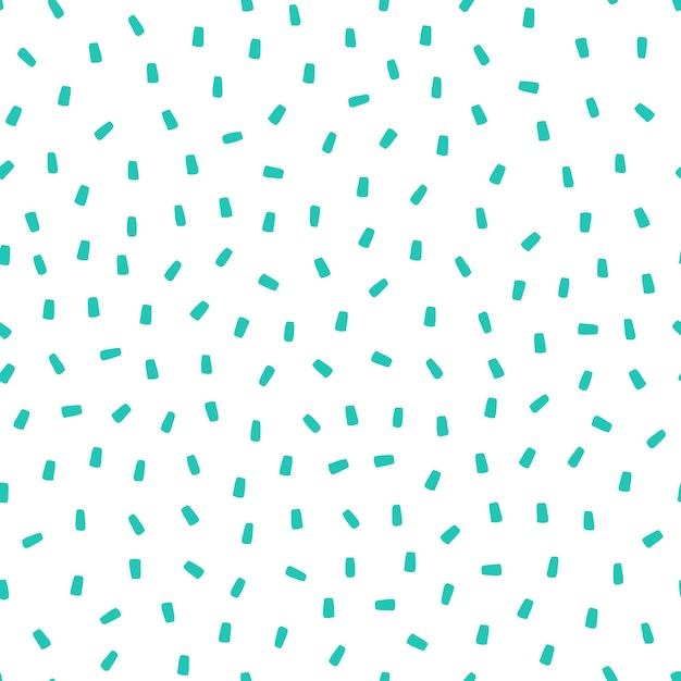 White seamless pattern with blue sprinkles background