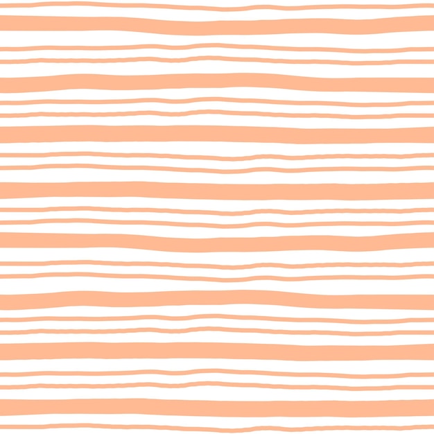 White seamless pattern with pink handdrawn lines