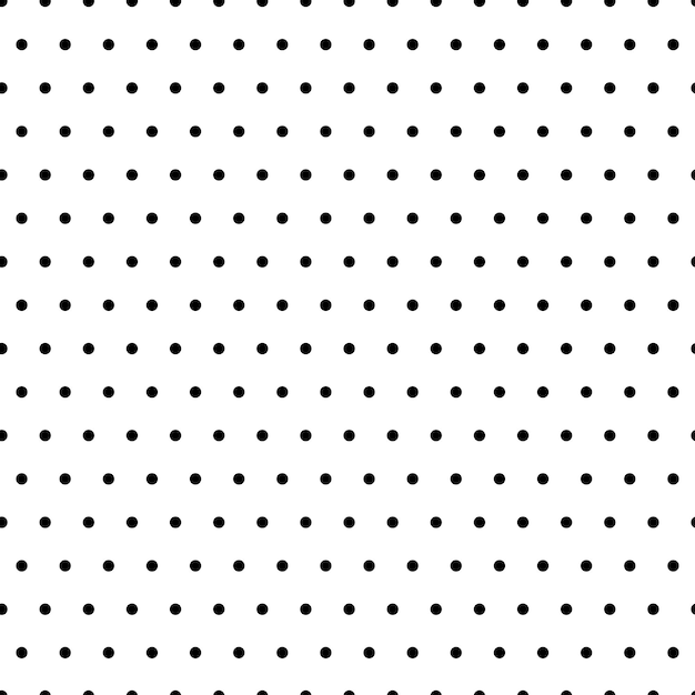 Vector white seamless pattern with polka dots