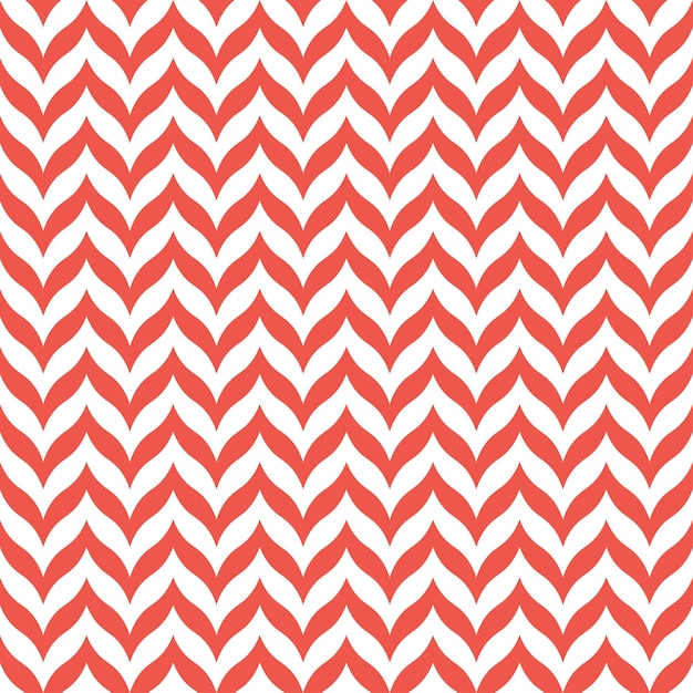 Vector white seamless pattern with red chevron. minimalist and childish design for fabric, textile.