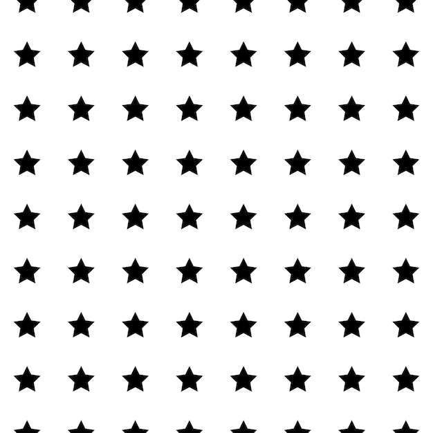 White seamless pattern with  stars