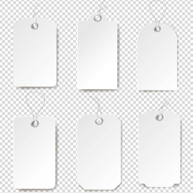 Vector white set isolated transparent background