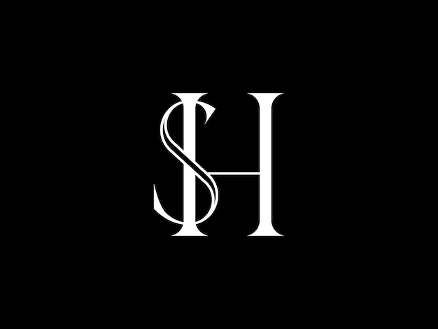 A white sh logo with a silver dollar symbol on a black background