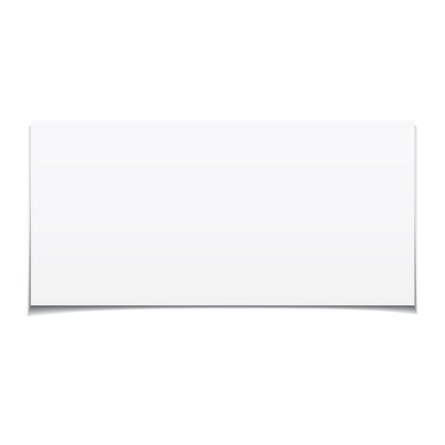 Vector white sheet of paper