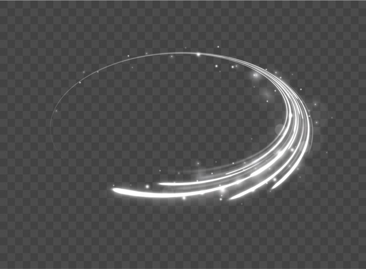 エアコンから冷たい空気が出るのを模する螺旋波の白い輝く火花