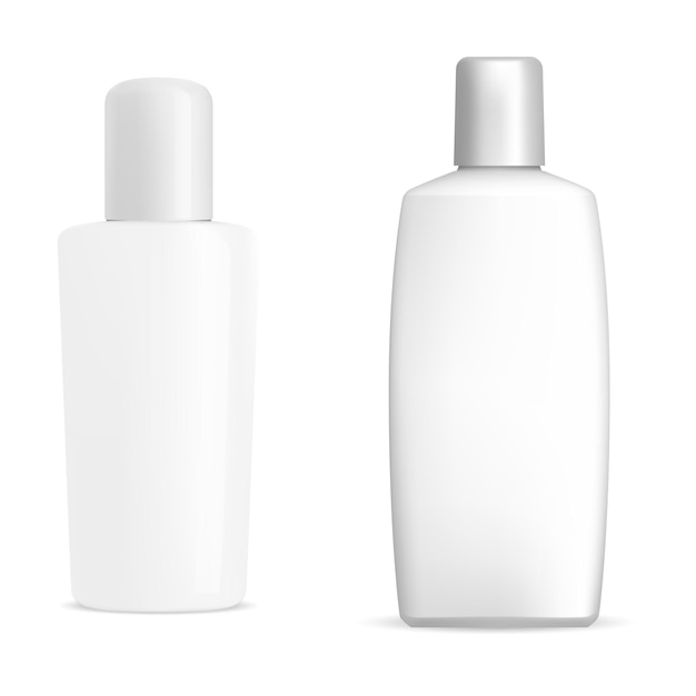 Vector white shmpoo bottle