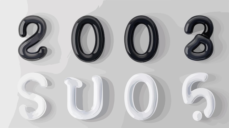 Vector a white sign that says 2 0