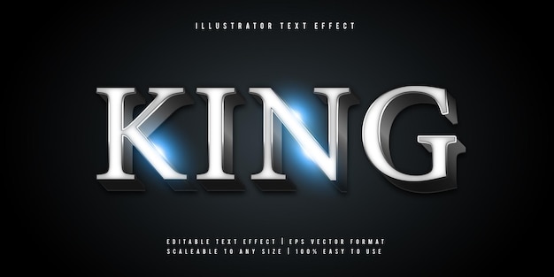 White Silver Movie Text Style Font Effect