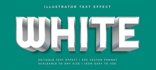 White silver rounded blue text style font effect